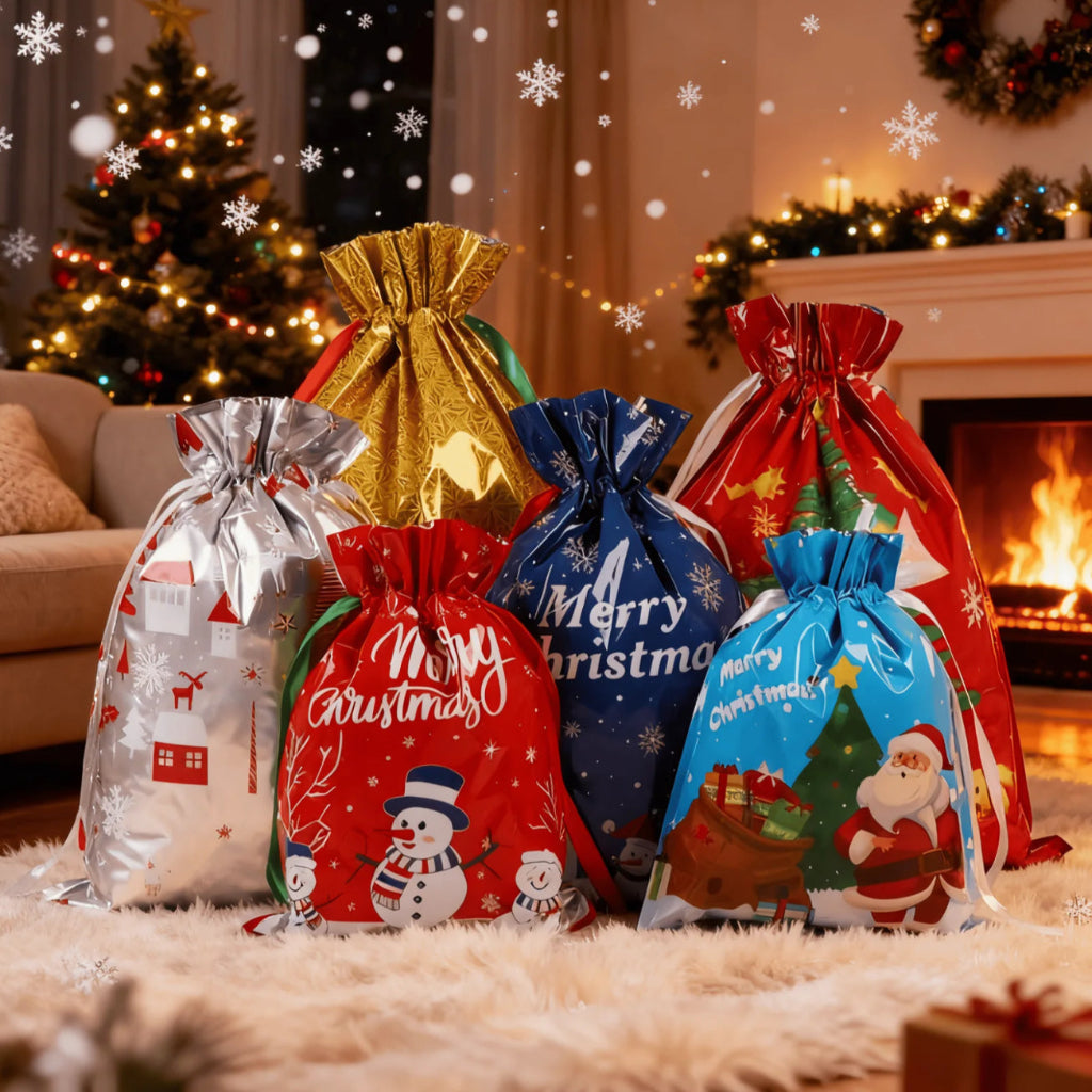 SantaSacks™ - Magical Drawstring Gift Bags