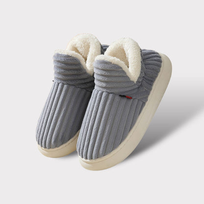 Cushioned Indoor House Slippers with Anti-Slip Sole – Breathable Cotton Lining for All-Day Comfort – Unisex Winter Footwear for Men & Women