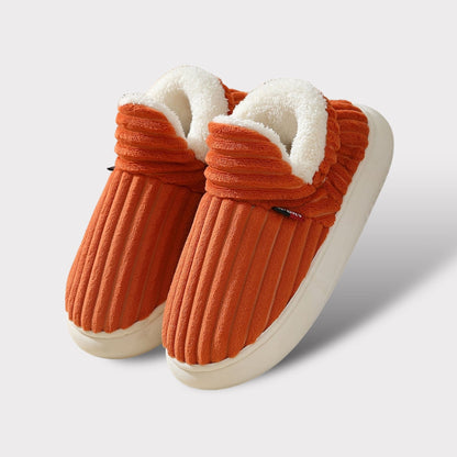 Cushioned Indoor House Slippers with Anti-Slip Sole – Breathable Cotton Lining for All-Day Comfort – Unisex Winter Footwear for Men & Women
