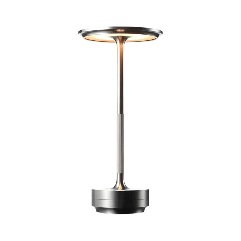 Rechargeable LED Touch Lamp Aluminum Portable Dimmable Night Light for Bedroom Desk Dining Room & Patio | Cordless Accent Lighting