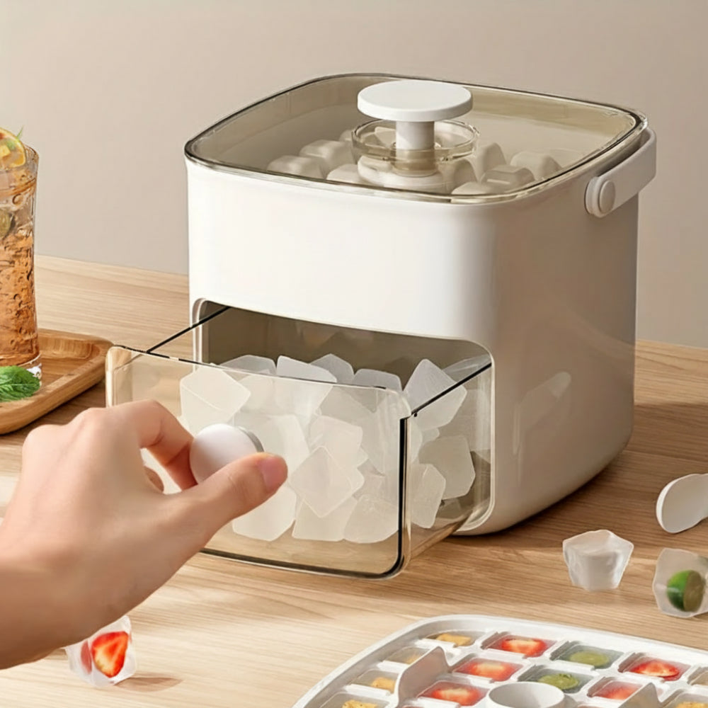Countertop Ice Cube Maker | Fast Ice Production with Quiet Operation | Compact Design for Home and Office