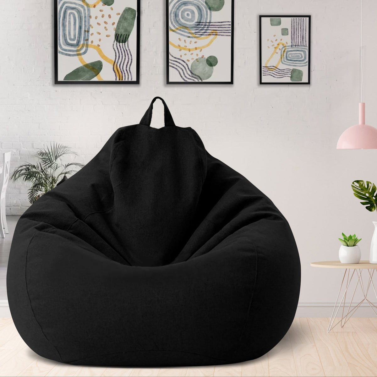Washable Lounge Sack Shell for Custom Fill | Contoured Polyester Seat Cover for Living Room, Dorm & Bedroom | Choose 31x35 or 39x47 Inch