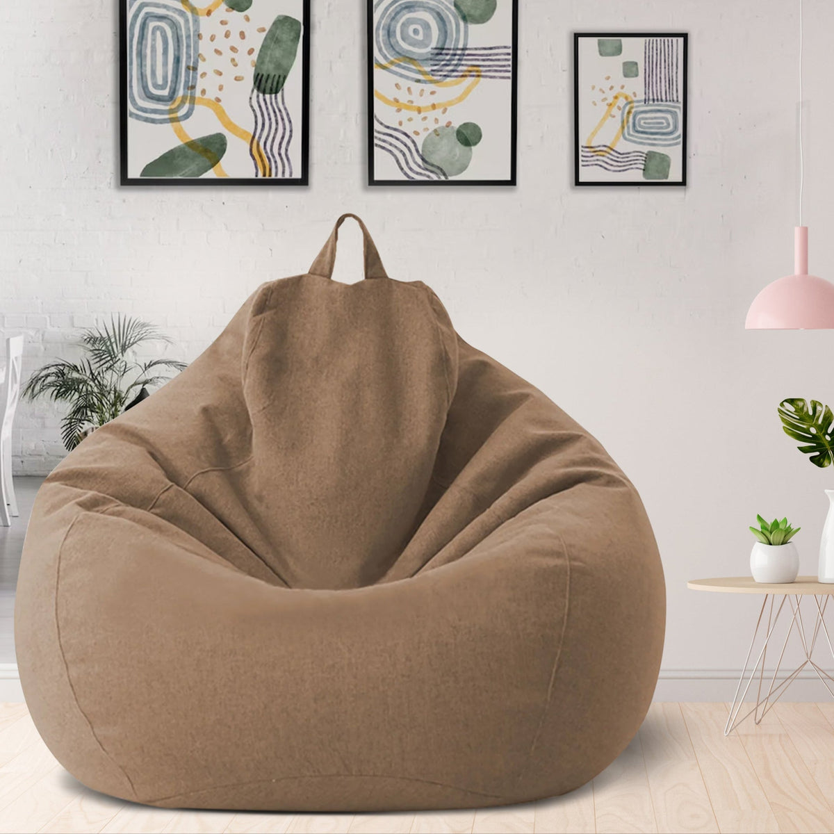 Washable Lounge Sack Shell for Custom Fill | Contoured Polyester Seat Cover for Living Room, Dorm & Bedroom | Choose 31x35 or 39x47 Inch