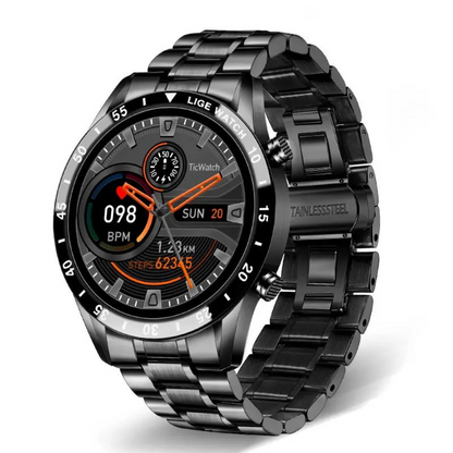 Advanced Fitness Tracker Smartwatch with Heart Rate Monitor, Blood Pressure Tracking & Bluetooth Calling for iPhone & Android