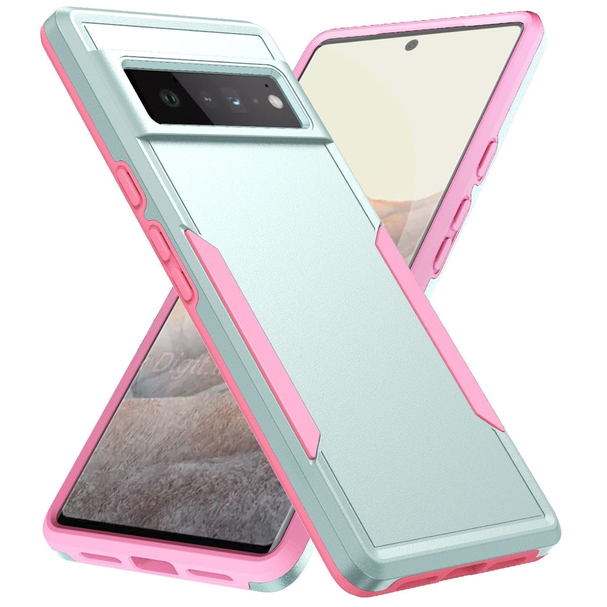 Rugged Protective Case for Google Pixel – Shock-Absorbing Armor Shell with Wireless Charging, Raised Edges, Anti-Fingerprint Finish