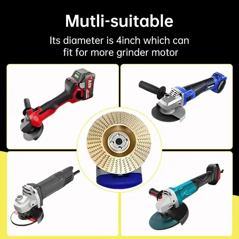 Tungsten Carbide Shaping Wheel Set for Angle Grinders – 3-Piece Wood Carving Sanding Disc Kit for Woodworking, Sculpting & Surface Finishing