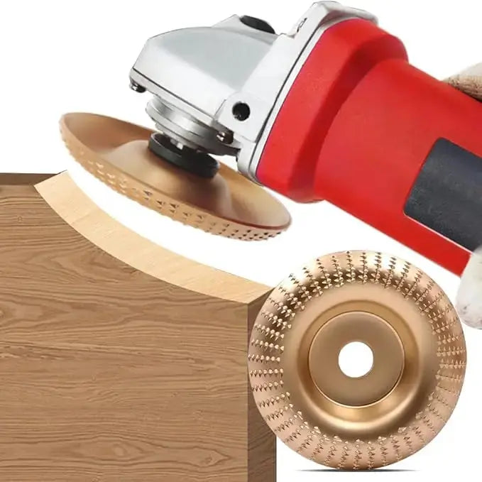 Tungsten Carbide Shaping Wheel Set for Angle Grinders – 3-Piece Wood Carving Sanding Disc Kit for Woodworking, Sculpting & Surface Finishing