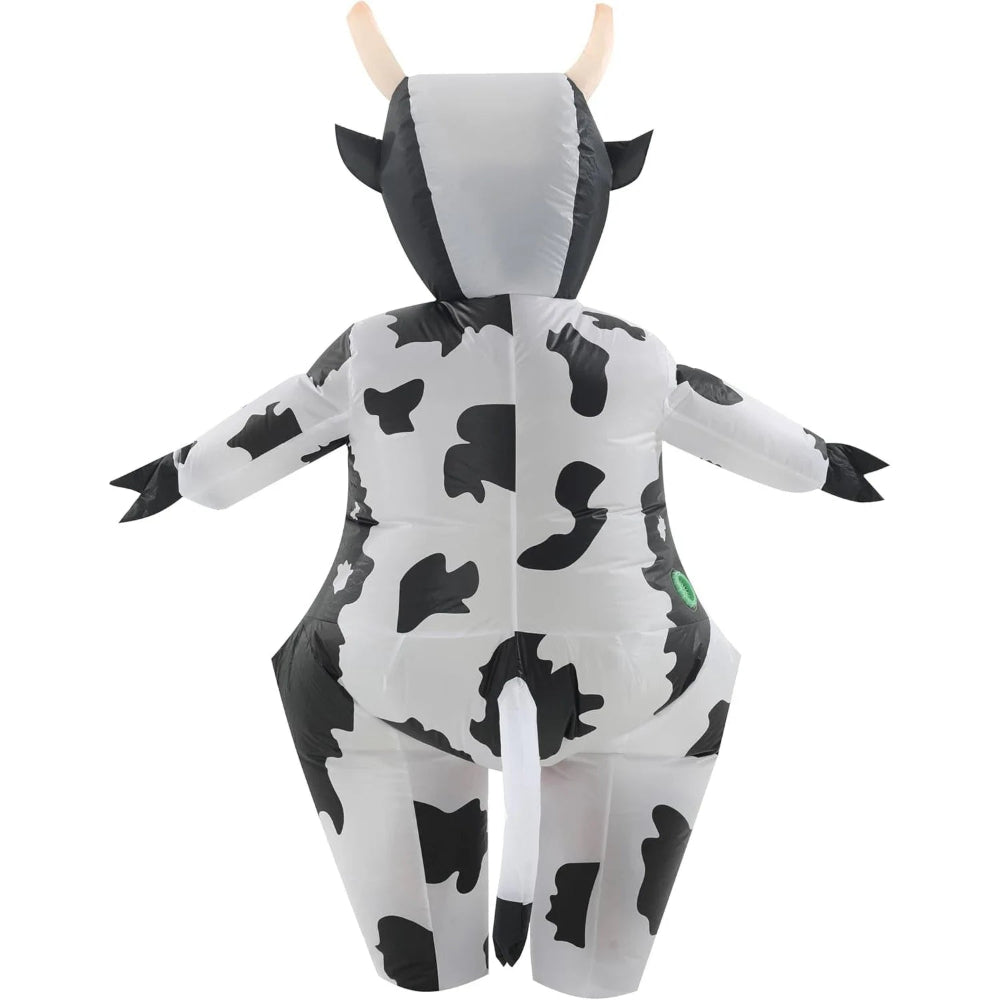 Inflatable Cow Costume for Adults with Eye-Catching Design | Fun Outfit for Halloween and Parties