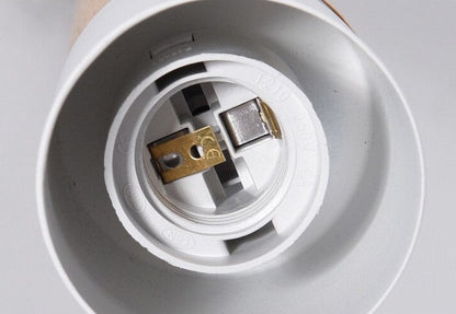 Mini Cylinder Drop Ceiling Light E27 Socket Wood & Iron Shade Adjustable Cord for Kitchen Island Dining Table Bedroom Scandinavian Style Han