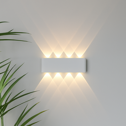 Indoor Outdoor Wall Sconce – Hardwired Weatherproof Light Fixture, Slim Vertical Profile for Entryway, Patio, Garden