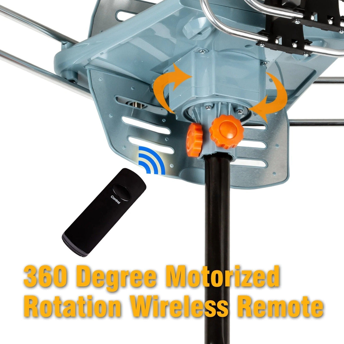 Innovative HD TV Antenna | 360-Degree Motorized Reception with Remote Control | Durable Design for Clear Broadcasts
