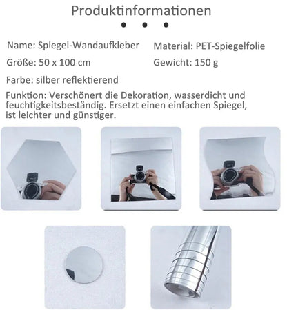 Innovative Mirror Window Film | Shatterproof Self-Adhesive PET Film for Safe Reflection