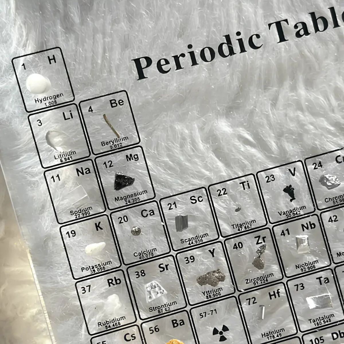 Innovative Periodic Table Display with Real Elements & Integrated Lighting | Stunning Decor for Scientific Enthusiasts
