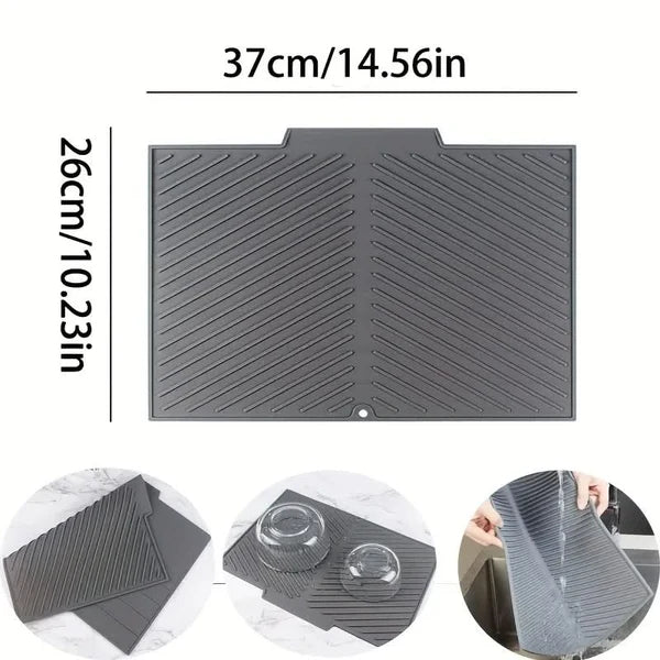 SMARTDRAIN – Silicone Kitchen Mat for Efficient Dish Drying