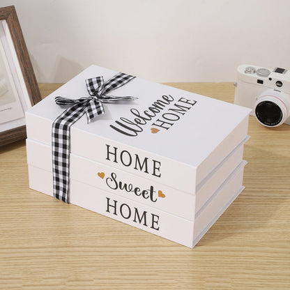 Inspire Rustic Book Stack - Faux Cardboard, Heartfelt Decor