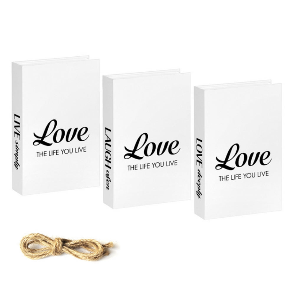 Inspire Rustic Book Stack - Faux Cardboard, Heartfelt Decor