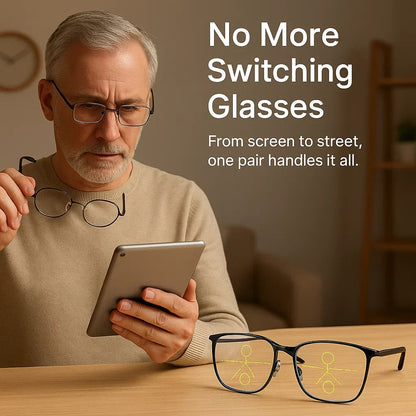 Intelligent Progressive Glasses | Cutting-Edge Lenses for All-Day Clarity | Versatile Vision Solution