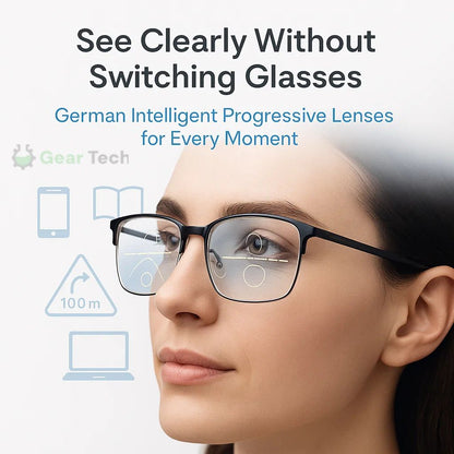 Reading Glasses for Women and Men Progressive Multifocal, Photochromic Progressive Glasses Blue Light Protection, Progressive Readers