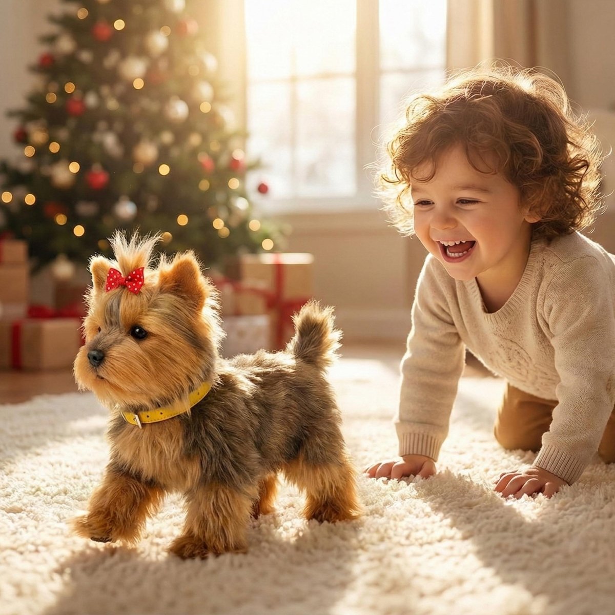 Robot Puppy | Interactive Walking & Barking Electronic Dog Toy with Soft Plush Design
