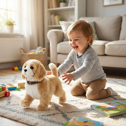 Robot Puppy | Interactive Walking & Barking Electronic Dog Toy with Soft Plush Design