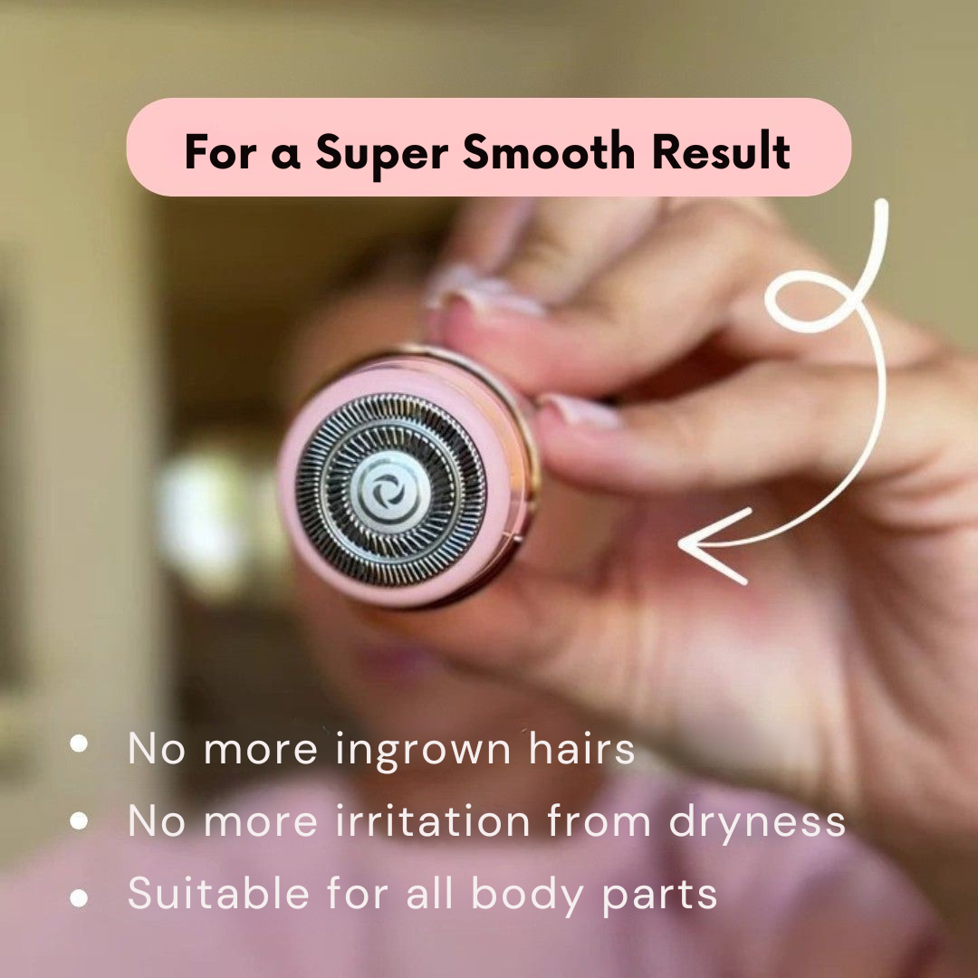 Cordless Electric Body Trimmer for Women | Wet & Dry Use | Dual Heads for Body & Bikini Area | USB Rechargeable Grooming Kit