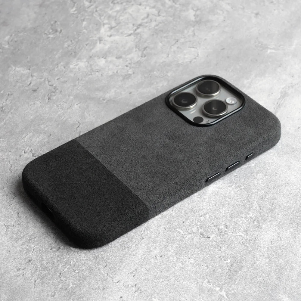 Premium Suede-Feel iPhone Case with Shock Absorption for 13-17 Series – Soft-Touch Protective Cover