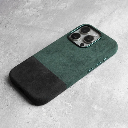 Premium Suede-Feel iPhone Case with Shock Absorption for 13-17 Series – Soft-Touch Protective Cover