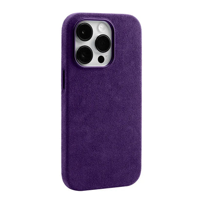 Premium Suede-Feel iPhone Case with Shock Absorption for 13-17 Series – Soft-Touch Protective Cover