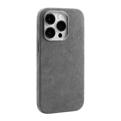 Premium Suede-Feel iPhone Case with Shock Absorption for 13-17 Series – Soft-Touch Protective Cover