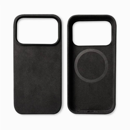 Premium Suede-Feel iPhone Case with Shock Absorption for 13-17 Series – Soft-Touch Protective Cover