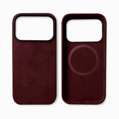 Premium Suede-Feel iPhone Case with Shock Absorption for 13-17 Series – Soft-Touch Protective Cover