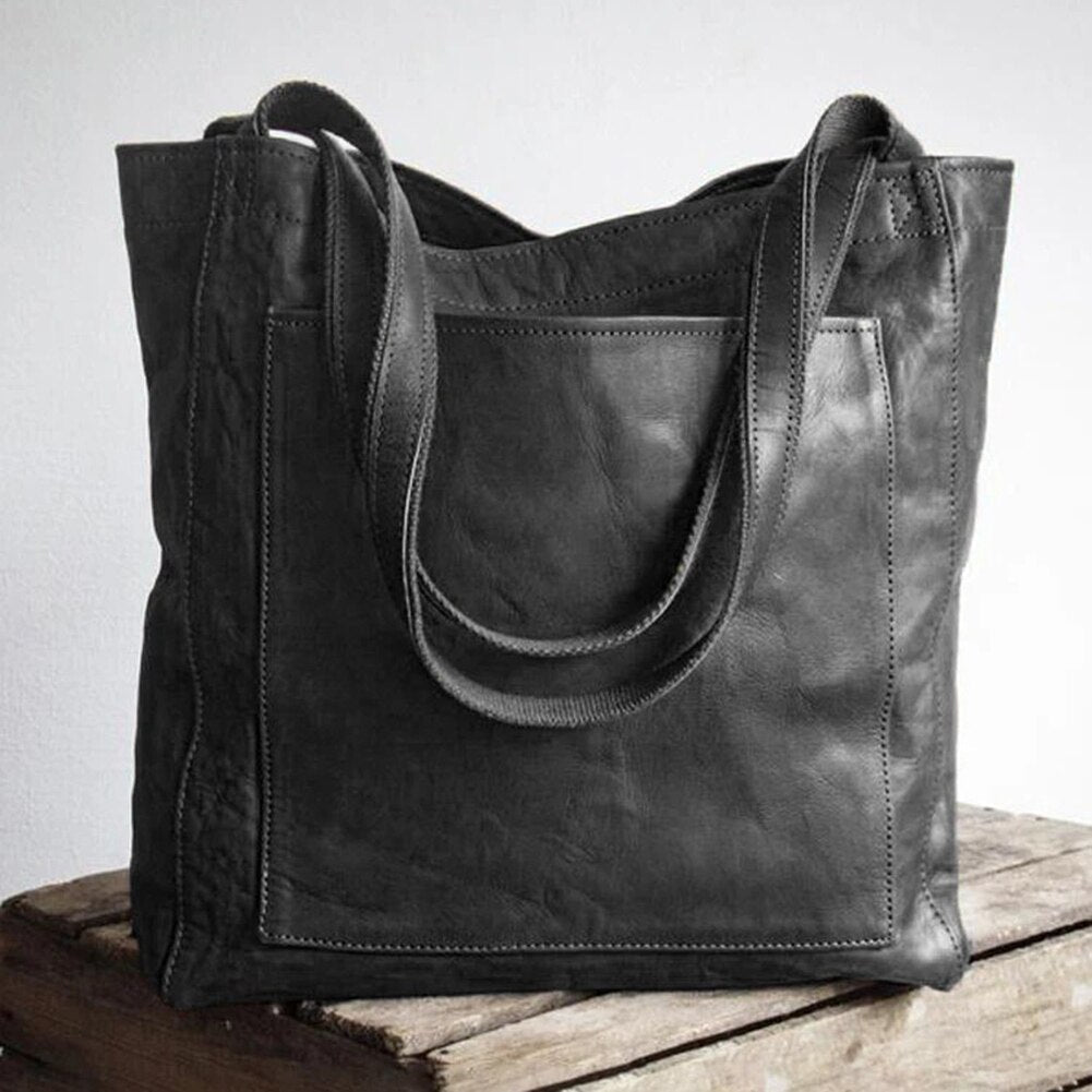 Handcrafted Leather Shoulder Bag for Women – Timeless Classic Tote with Adjustable Strap – Everyday Carry Purse for Work & Travel