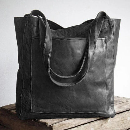 Handcrafted Leather Shoulder Bag for Women – Timeless Classic Tote with Adjustable Strap – Everyday Carry Purse for Work & Travel