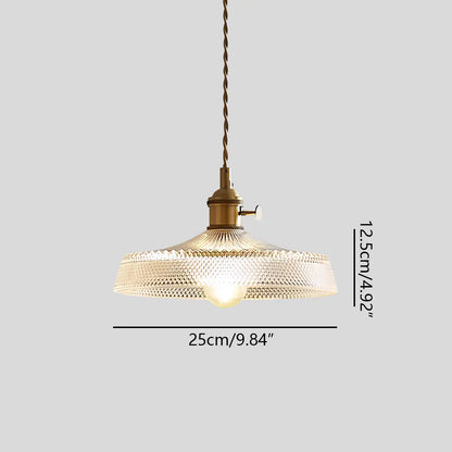 Adjustable Height Pendant Light with Clear Glass Shade Bronze Finish for Dining Table Kitchen Island Living Room Overhead Lighting