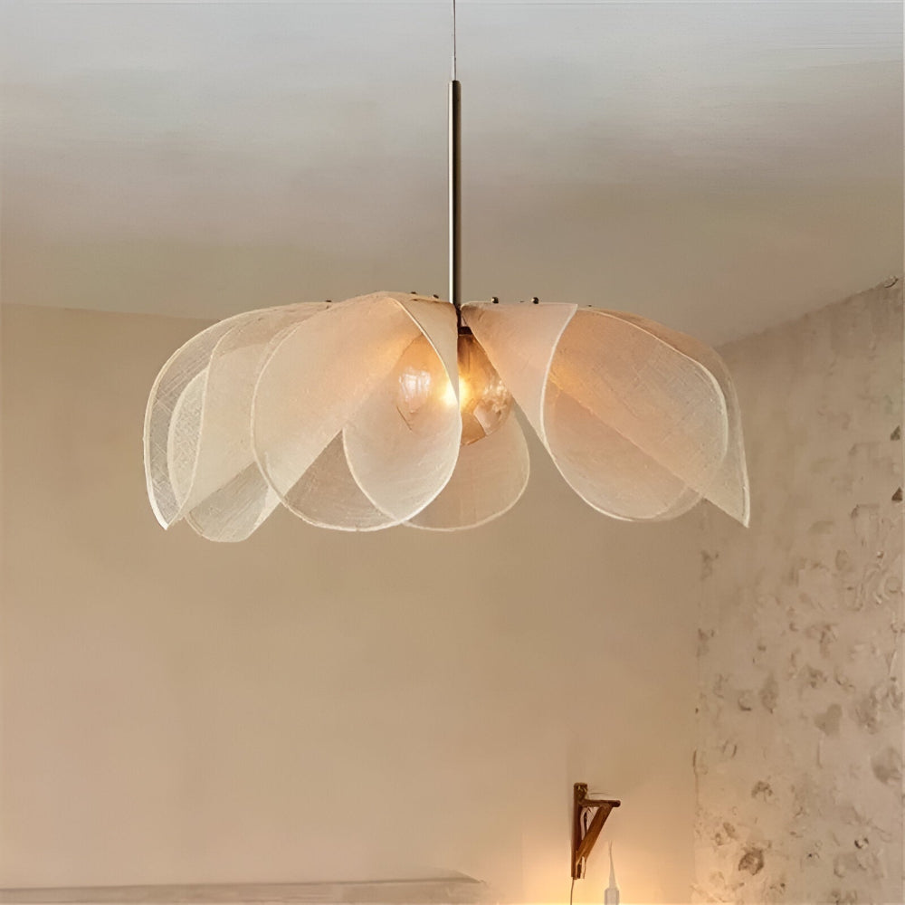 Floral Pendant Lamp – Adjustable Lighting, Elegant Design