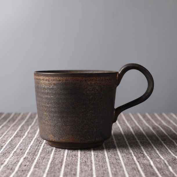 Japanese-Inspired Ceramic Cups and Mugs with Textured Grip – 6 oz Capacity