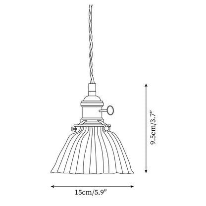 Clear Glass Drop Light Fixture with Brass Hardware 6-Inch Shade Adjustable Height Ceiling Lamp for Over Counter Islands Breakfast Nooks Dini