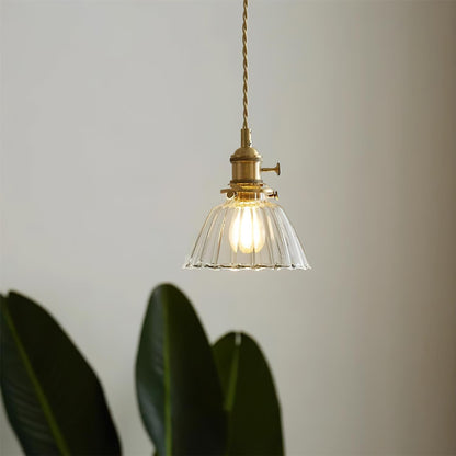 Clear Globe Hardwired Hanging Fixture Brass Metal Frame 6 Inch Adjustable Cord E26 Socket Kitchen Island Dining Room Vintage Industrial Ceil
