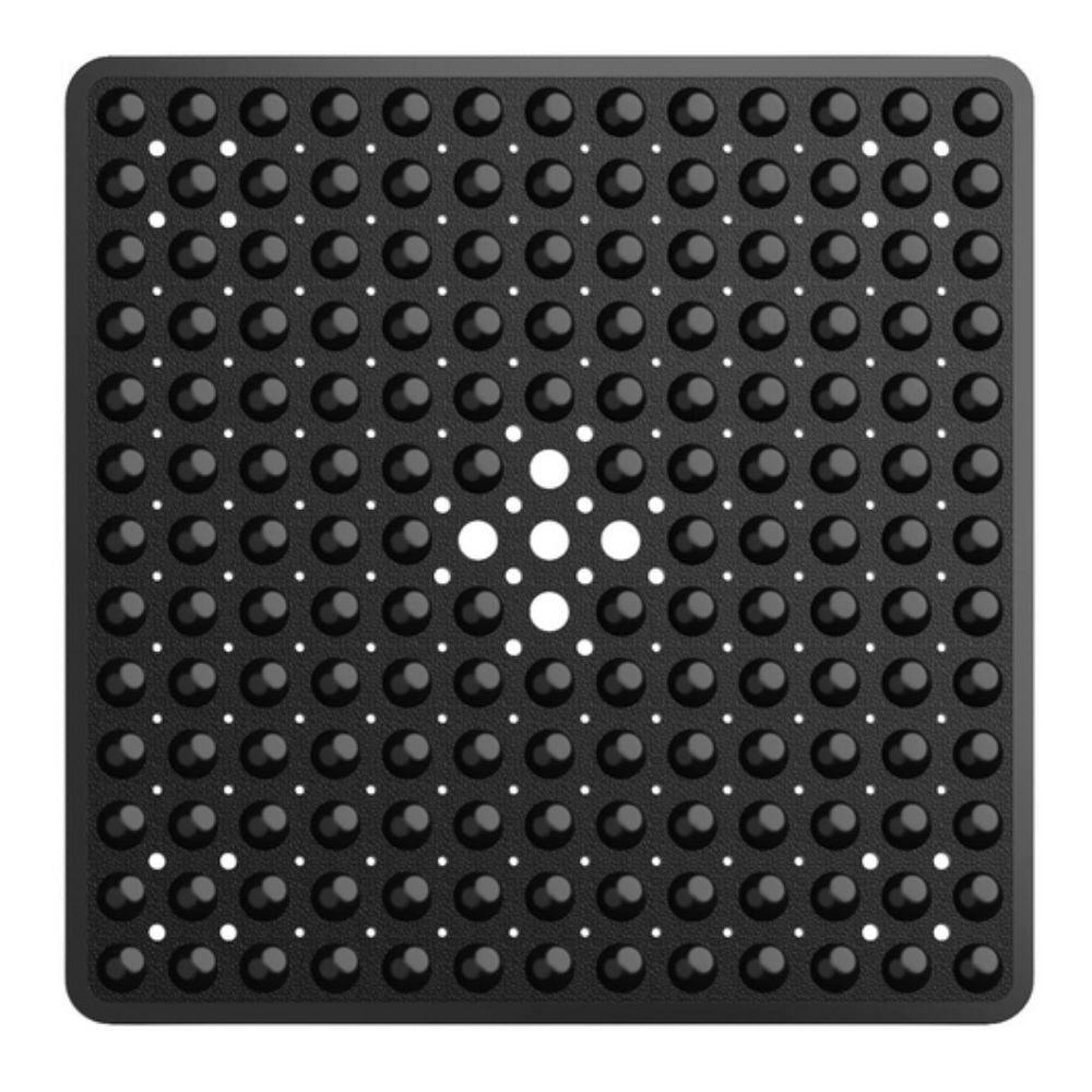 Anti-Slip Shower Mat with Suction Cups – Square PVC Tub Floor Protector for Kids, Seniors & Modern Bathrooms