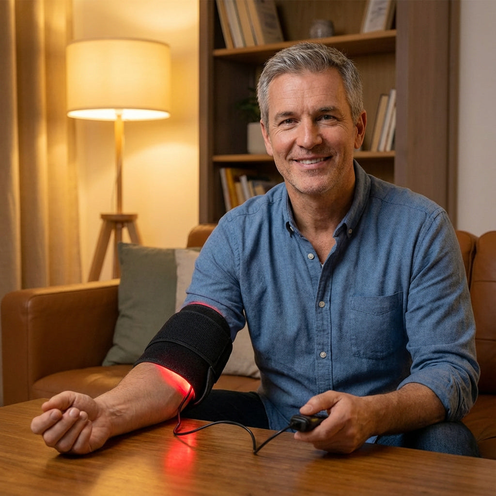 Elbow Wrap with Red Light Therapy, Red Light Therapy Device for Knee and Wrist, Infrared Elbow Support for Pain Relief
