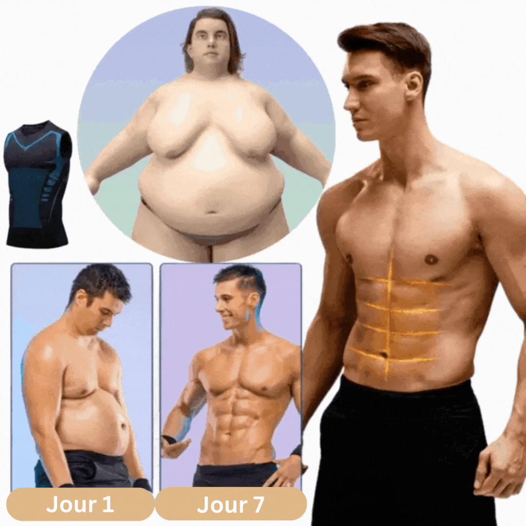 Compression Tank Top with Posture Support for Men & Women – Breathable Body Shaping Undershirt