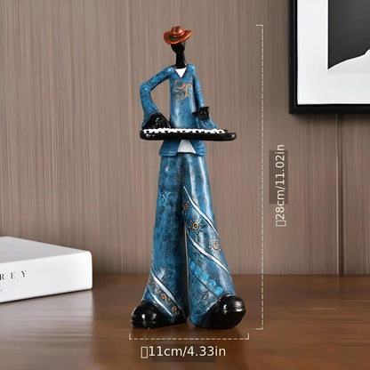 Jovial Figurine - Premium Resin, Abstract Music Design