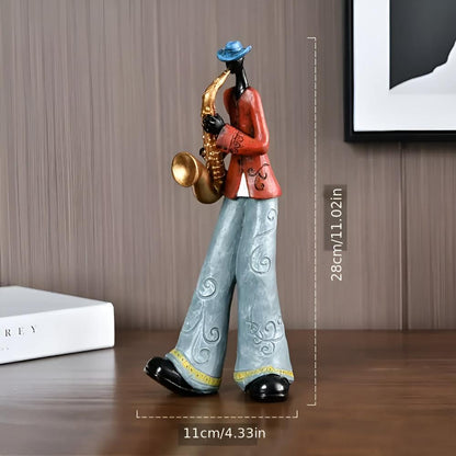 Jovial Figurine - Premium Resin, Abstract Music Design