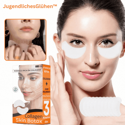 Hydrating Collagen Face Mask with Hyaluronic Acid for Plump Smooth Radiant Skin | Firming Anti-Wrinkle Treatment for Women & Men