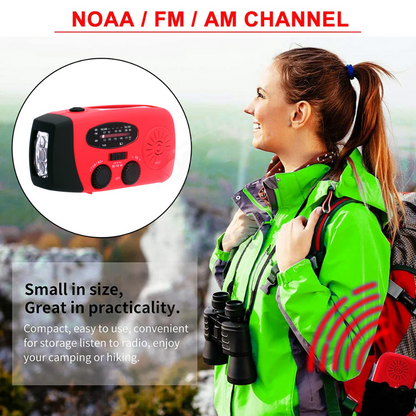 Lumen Emergency Radio - Wind-Up, Waterproof Multifunctional Device