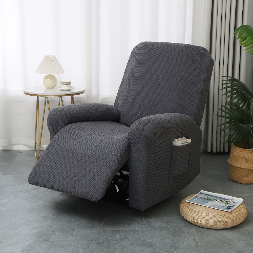 Juno Recliner Chair Cover - Soft Microfiber with Pocket, Fitted Protection