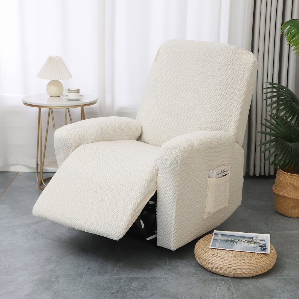 Juno Recliner Chair Cover - Soft Microfiber with Pocket, Fitted Protection
