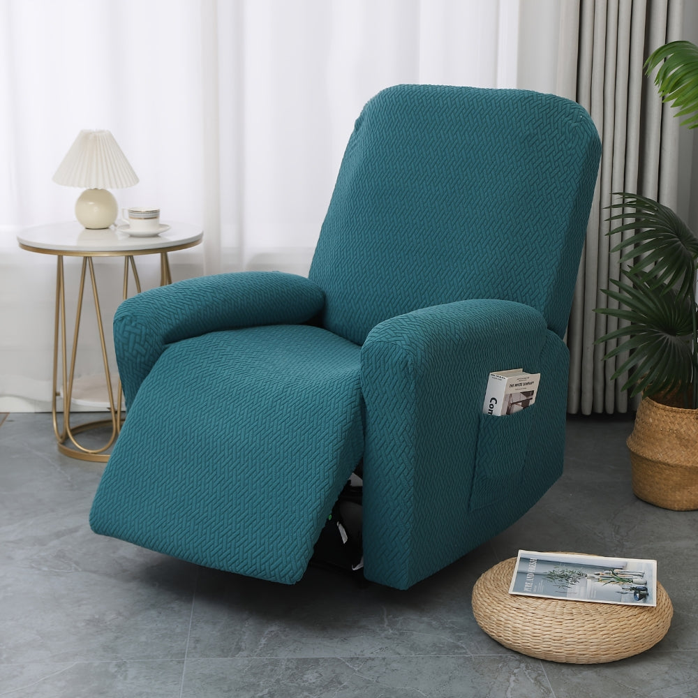 Juno Recliner Chair Cover - Soft Microfiber with Pocket, Fitted Protection