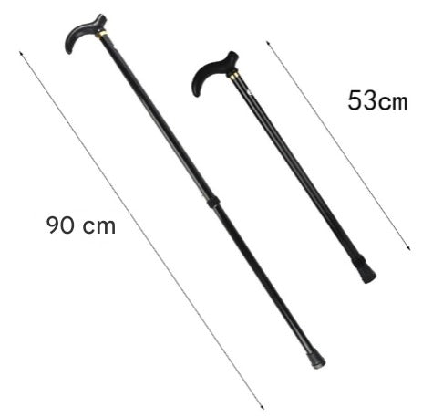 Height-Adjustable Aluminum Walking Cane with Non-Slip Rubber Tip for Everyday Stability and Support