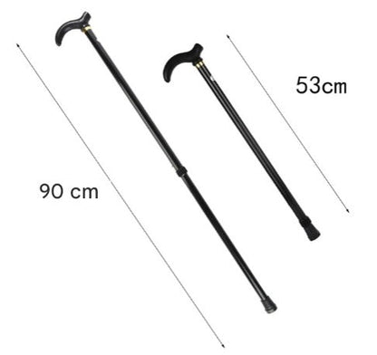 Height-Adjustable Aluminum Walking Cane with Non-Slip Rubber Tip for Everyday Stability and Support